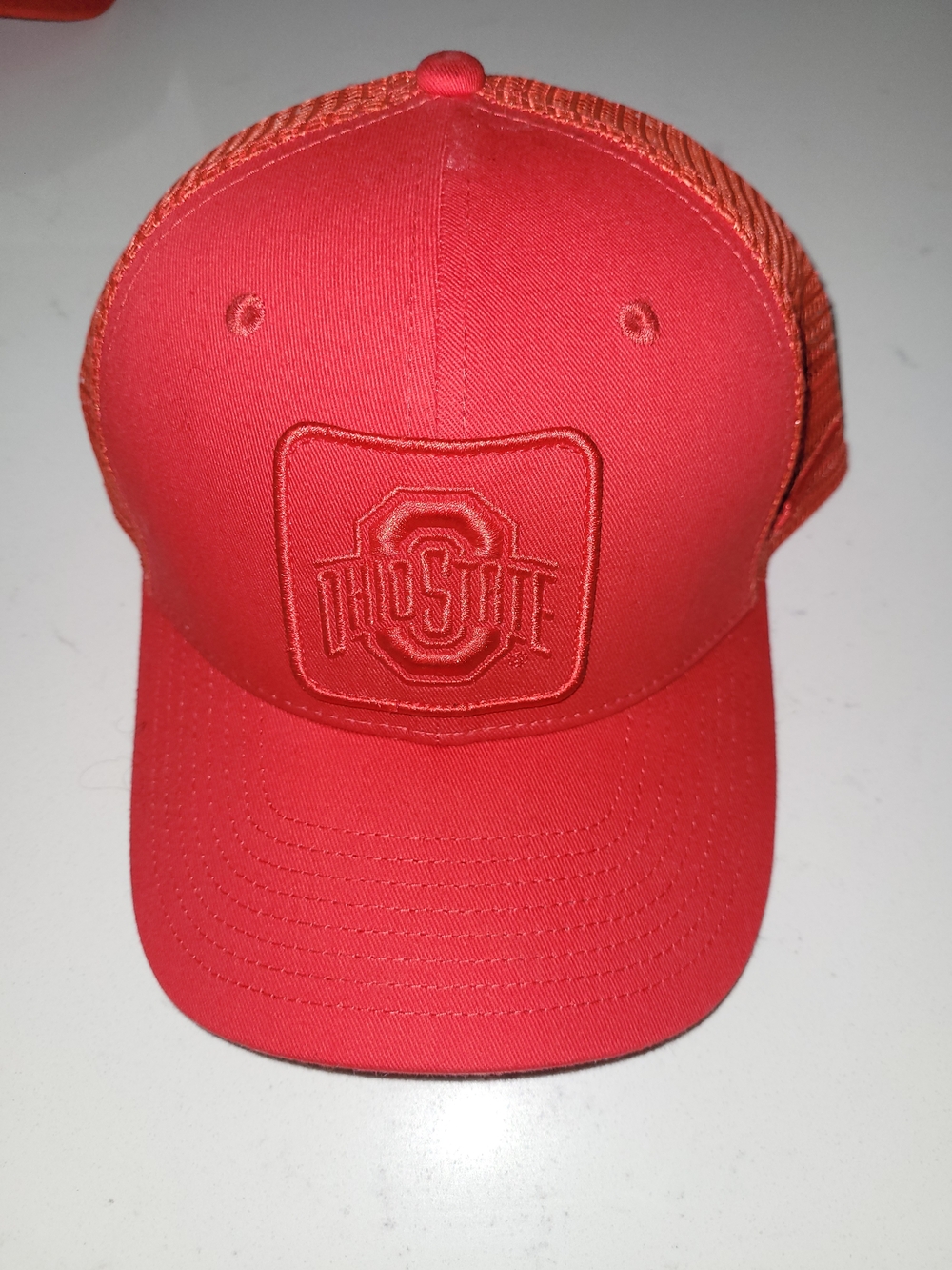 OSU Red Trucker Cap with Embroidered Logo
